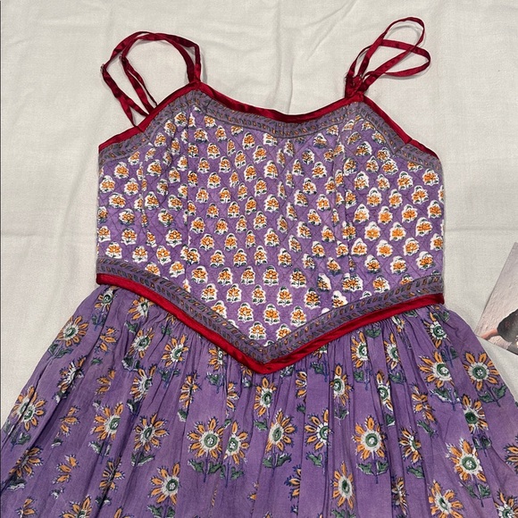 SOLD OUT 💜The Outlaw Dame sz Small, smocked maxi dress - Picture 7 of 10